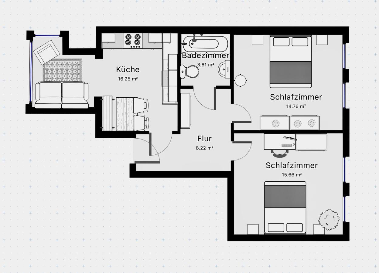 ברמרהבן Purple Kitchen - Apartment Mit Grosser Wohnkueche מראה חיצוני תמונה
